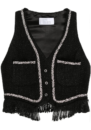 Giuseppe Di Morabito rhinestone-embellished bouclé vest - Black