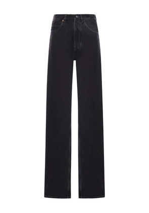 Saint Laurent V-waist wide-leg jeans - Black