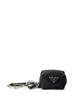 Prada leather bag charm - Black