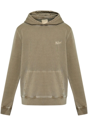 Woolrich logo-embroidered hoodie - Green