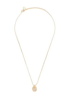 Christian Dior Pre-Owned rhinestone-embellished chain necklace - Gold