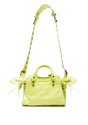 Balenciaga Pre-Owned 2020s Le Cagole XS studs lambskin bag - Yellow