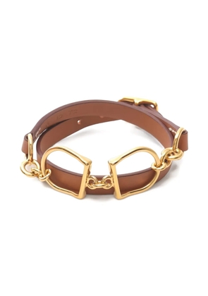 Hermès Pre-Owned 2017 Etrier Double Tour bracelet - Brown