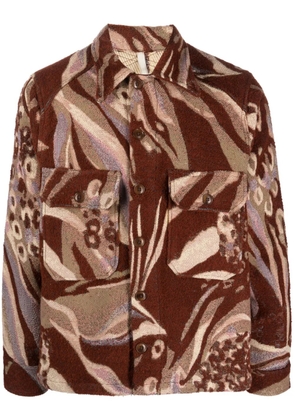 Sunflower Animal CPO shirt jacket - Brown