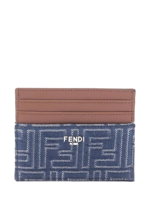 Fendi Pre-Owned 2020s FF jacquard card case - Blue