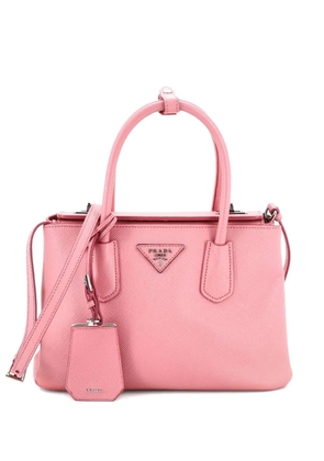 Prada Pre-Owned Turnlock Cuir Twin Tote Saffiano Leather Mini satchel - Pink