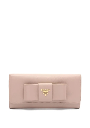 Prada Pre-Owned 2000s Saffiano Fiocco leather wallet - Pink