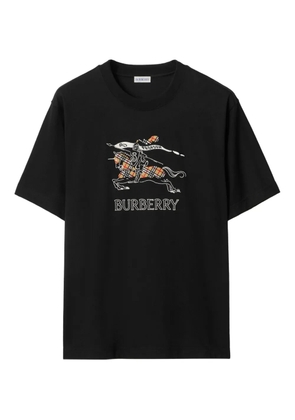 Burberry Equestrian Knight cotton t-shirt - Black