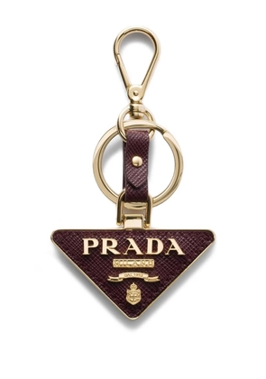 Prada Saffiano leather keychain - Red