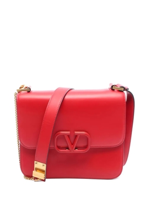 Valentino Garavani Pre-Owned 2010 chain V-sling shoulder bag - Red