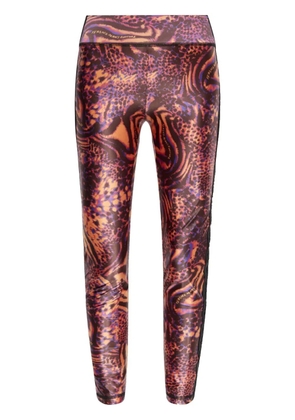 Versace Jeans Couture animal-print leggings - Orange