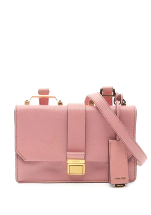 Miu Miu Pre-Owned 2010s Madras shoulder bag - Pink