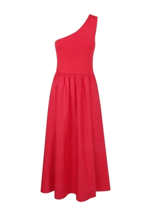 TWINSET one-shoulder midi dress - Red