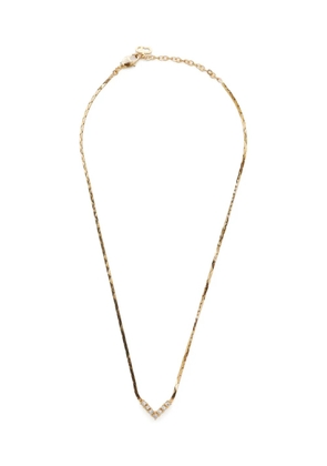 Christian Dior Pre-Owned 2000s rhinestone-embellished necklace - Gold