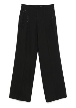 TWINSET sequin-detailing trousers - Black