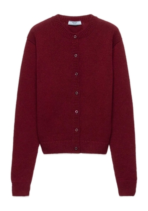 Prada button-down cashmere cardigan - Red