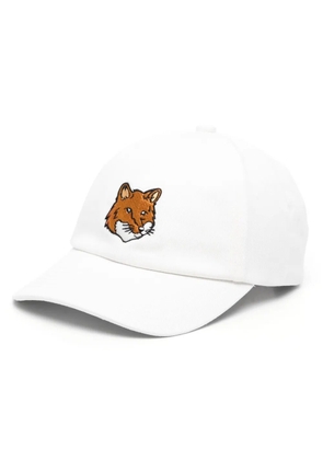 Maison Kitsuné Bold Fox cotton baseball cap - White