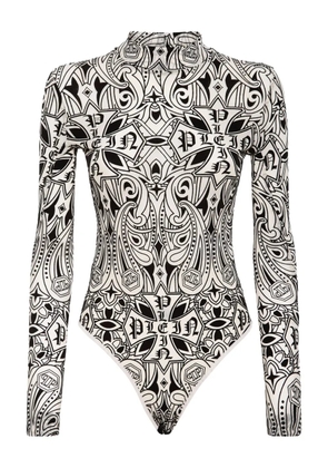 Philipp Plein Gothic Plein bodysuit - Neutrals