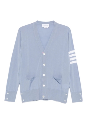 Thom Browne V-neck fine-knit cardigan - Blue