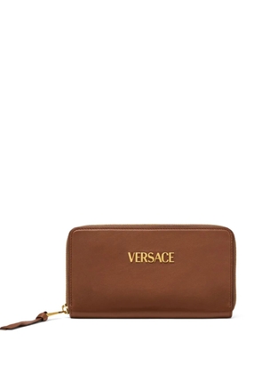 Versace Tag long wallet - Brown