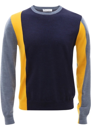 JW Anderson colour-block long-sleeve jumper - Blue