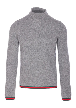 Gucci turtleneck logo-detail sweater - Grey