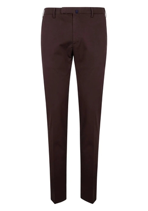 Incotex pressed-crease chino trousers - Brown