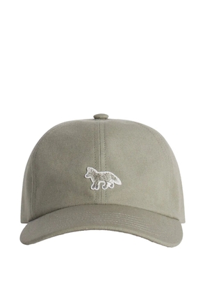 Maison Kitsuné fox-motif baseball hat - Green
