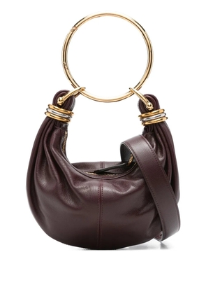 Chloé circular-handle leather tote bag - Red