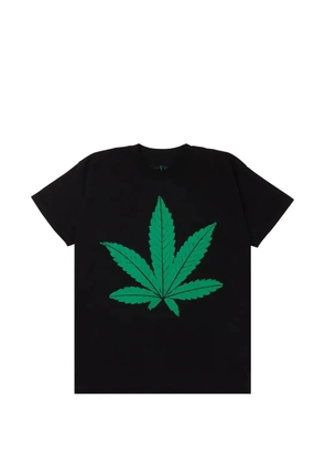 Vlone leaf-print T-shirt - Black