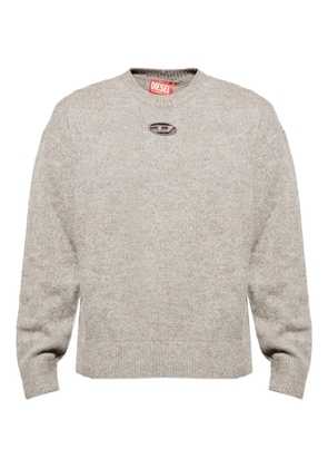 Diesel K-Areeso logo cut-out sweater - Neutrals