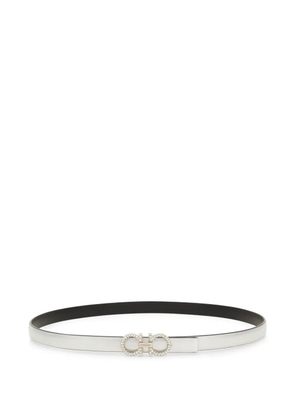 Ferragamo reversible adjustable Gancini belt - Silver