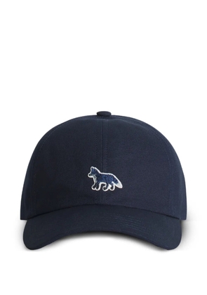 Maison Kitsuné fox-embroidered baseball cap - Blue