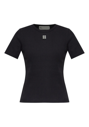 Tory Burch logo-patch T-shirt - Black