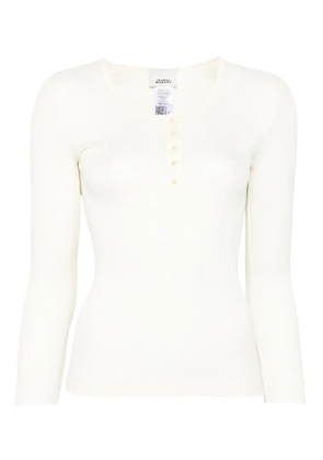 ISABEL MARANT ribbed top - White
