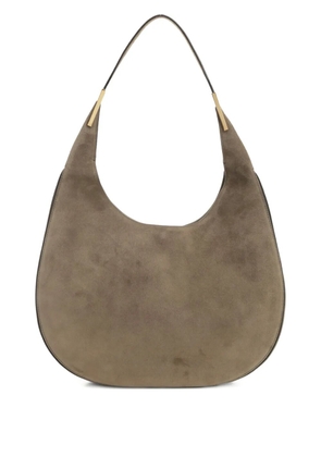 Savette suede crescent shoulder bag - Neutrals
