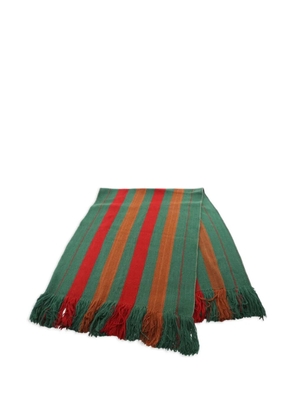 Hermès Pre-Owned 2010s striped wool scarf - Grey