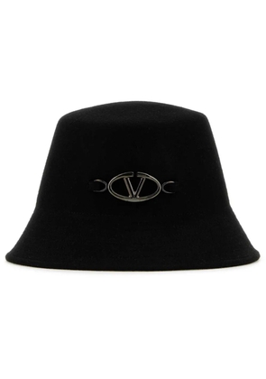 Valentino Garavani logo bucket hat - Black