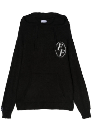 Family First knitted hoodie - Black