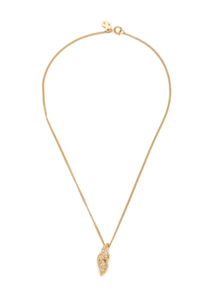 Christian Dior Pre-Owned rhinestone-embellished chain necklace - Gold