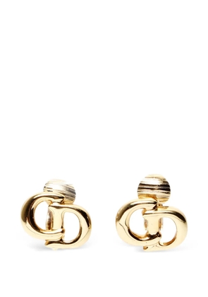 Christian Dior Pre-Owned 1970-1990s logo clip-on earrings - Gold