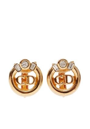 Christian Dior Pre-Owned CD logo clip-on earrings - Gold