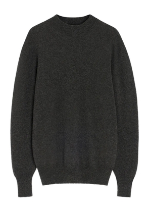 LEMAIRE mock-neck ribbeed sweater - Grey