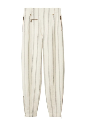 Burberry striped trousers - White