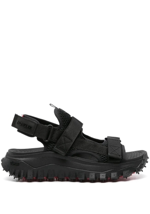Moncler Vela logo-patch sandals - Black