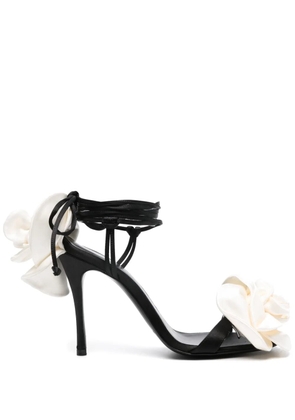 Magda Butrym 110mm floral-appliqué sandals - Black