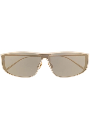 Saint Laurent Eyewear rectangle frame sunglasses - Gold