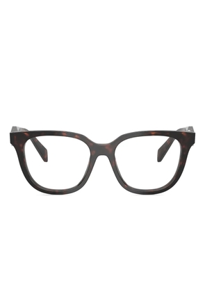 Prada Eyewear round-frame glasses - Brown