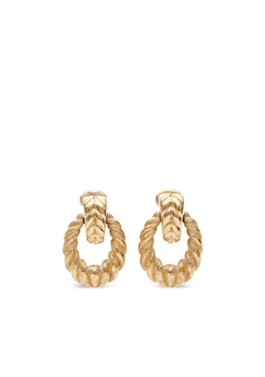 Christian Dior Pre-Owned 1990s drop clip-on earrings - Gold
