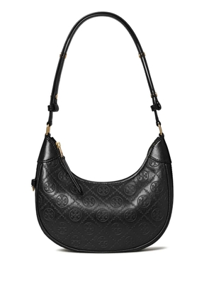 Tory Burch T Monogram Crescent shoulder bag - Black